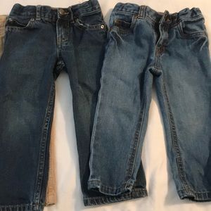 Boys 2T  3 piece pants/jeans lot